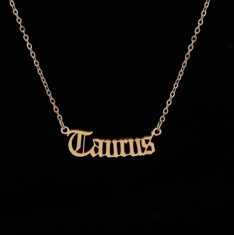 Fashion Constellation 201 Stainless Steel 18K Gold Plated Stainless Steel Necklaces
