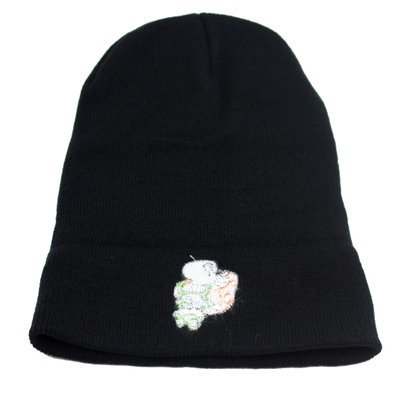 New Frog Mushroom Knitted Hat Men And Women Autumn And Winter Warm Pullover Wool Hat Beanie Hat