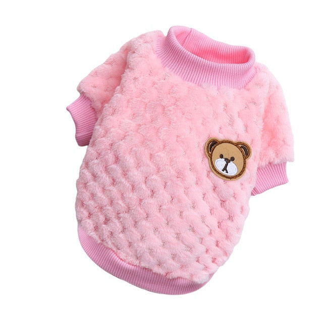 Bear Embroidery Dog Vest