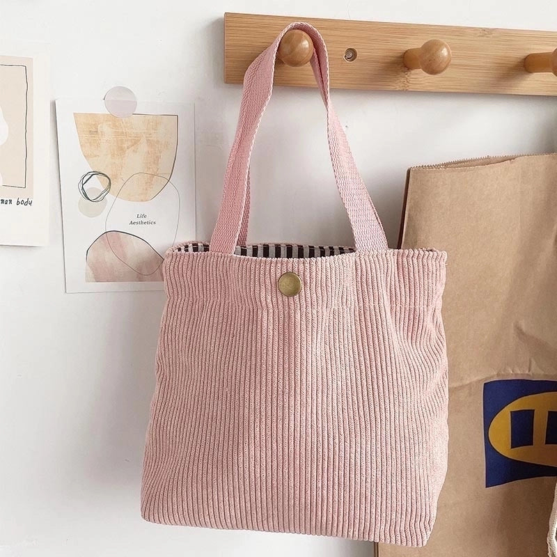 Women's Vintage Style Solid Color Polyester Shopping Bags