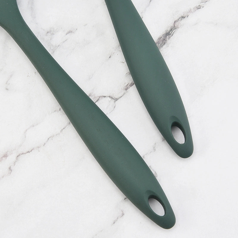Cooking Kitchenware Silicone Spoon All-inclusive Spoon Household Spoon Dense Size Children's Available Medium Mixing Salad Spoon