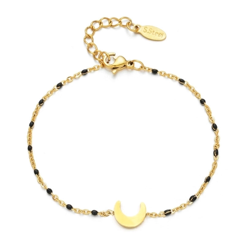 Modern Style Eye Titanium Steel Enamel Bracelets
