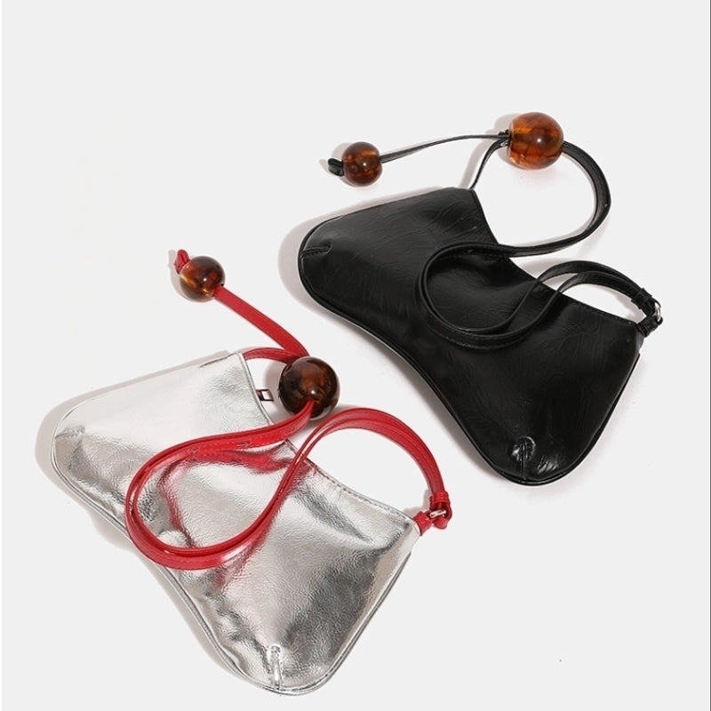 Women's Small Pu Leather Solid Color Streetwear Zipper Underarm Bag