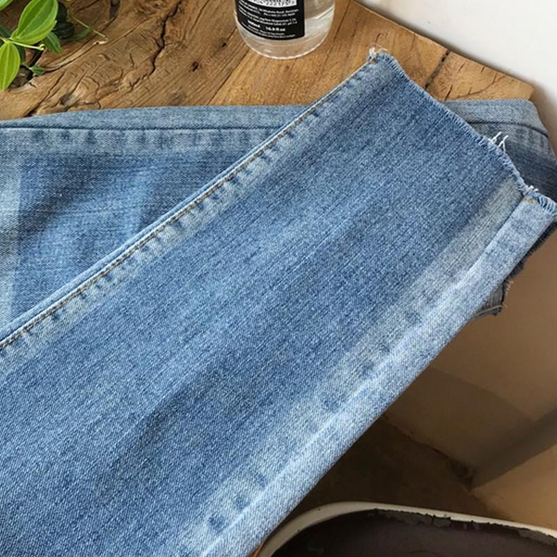 Two Tone Slim Straight Jeans