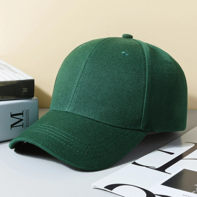 Hat Spring And Autumn New Solid Color Printable Logo Advertising Hat Sunscreen Cap Sports Baseball Cap Light Plate Cap