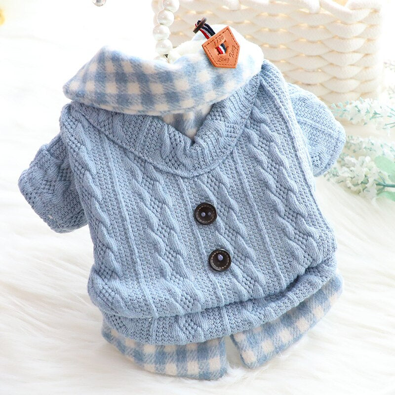 Autumn Warm Dog Sweater for Small Dogs
