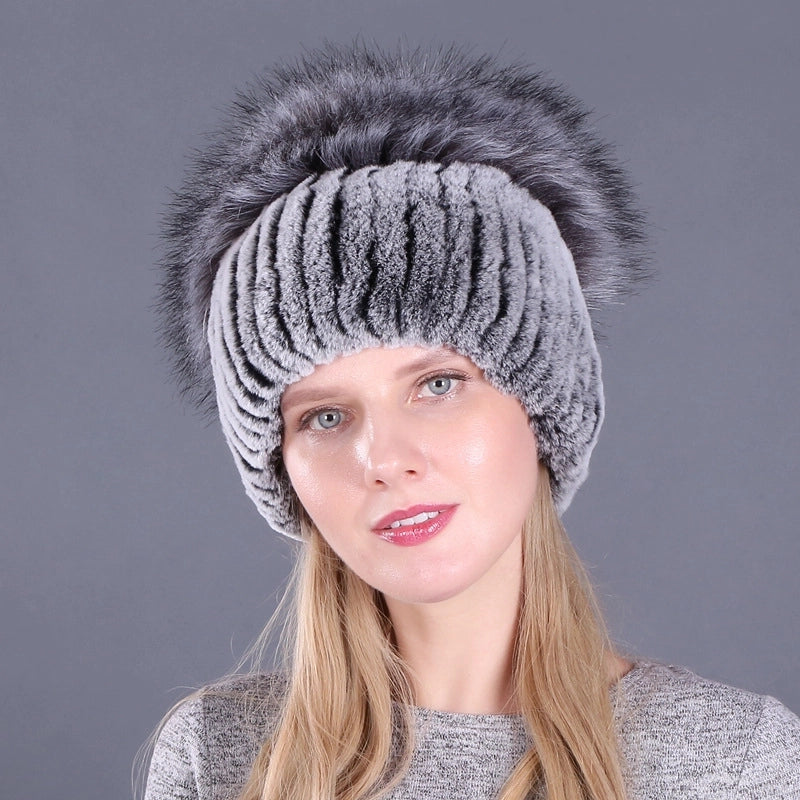 Women's Basic Solid Color Eaveless Wool Cap