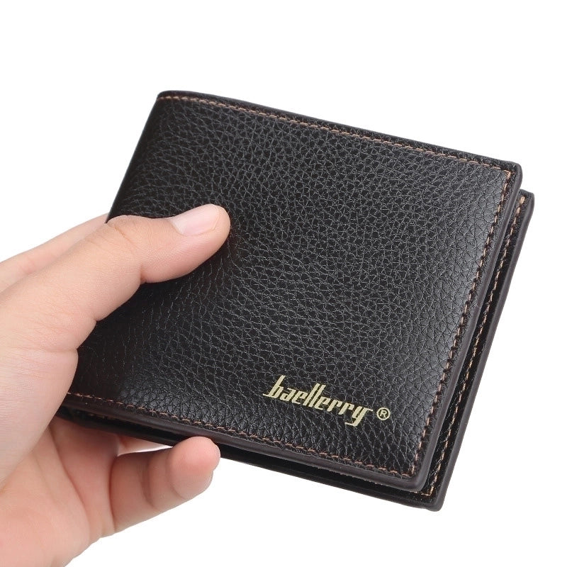 Basic Solid Color Square Flip Cover Small Wallet