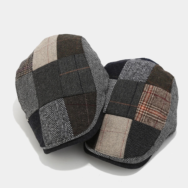 Unisex Retro Sweet Lattice Curved Eaves Advance Hats