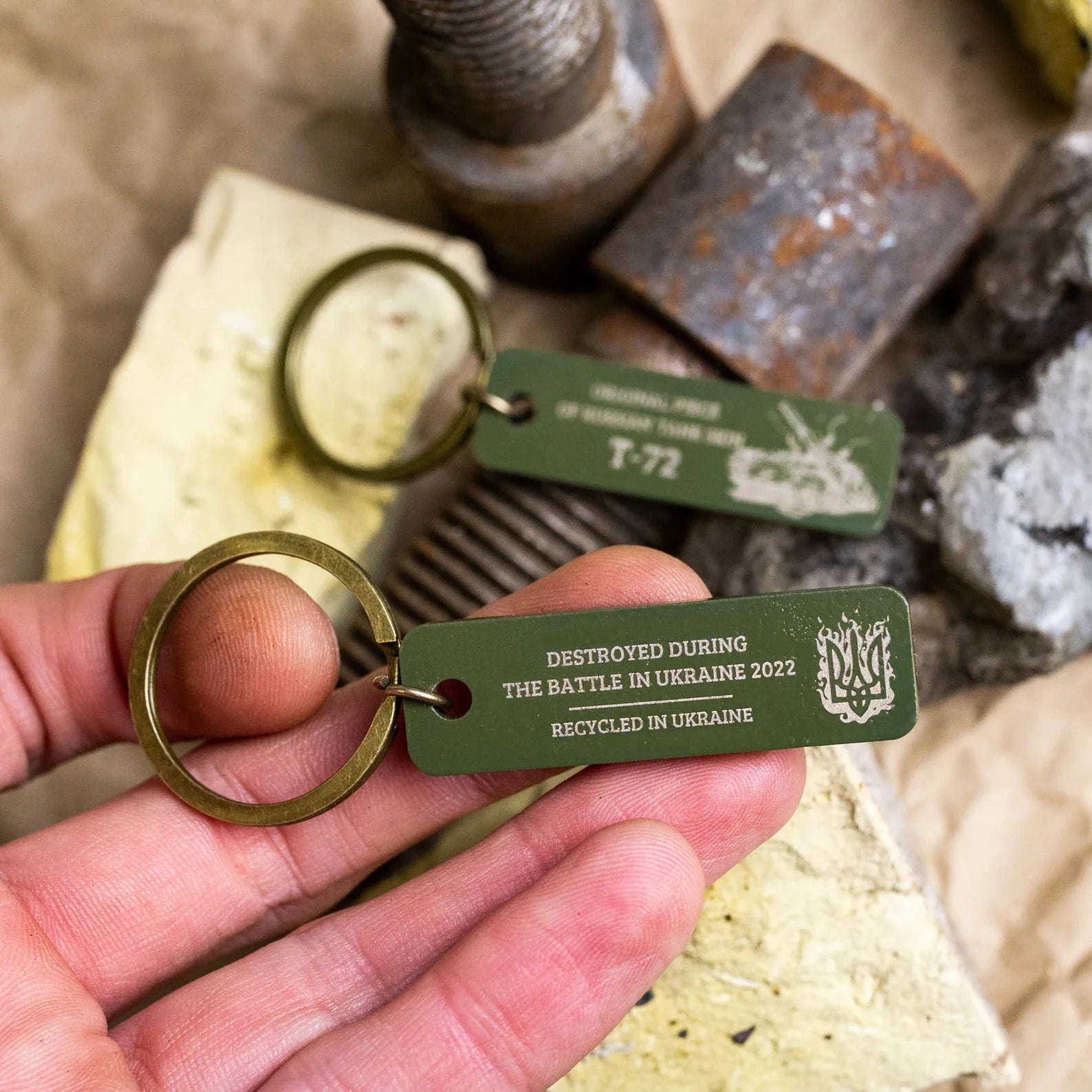 tank keychain
