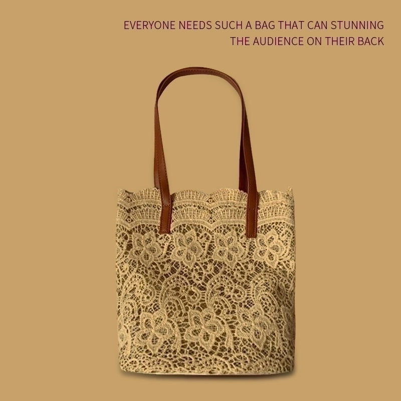 Women's Medium Spring&summer Silk Vacation Bucket Bag