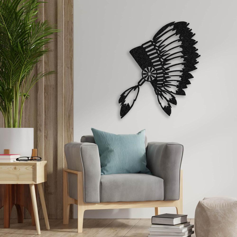 Lonely Indian Metal Wall Art