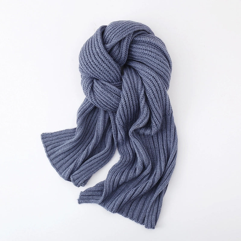 Women's Minimalist Classic Style Color Block Acrylic Scarf
