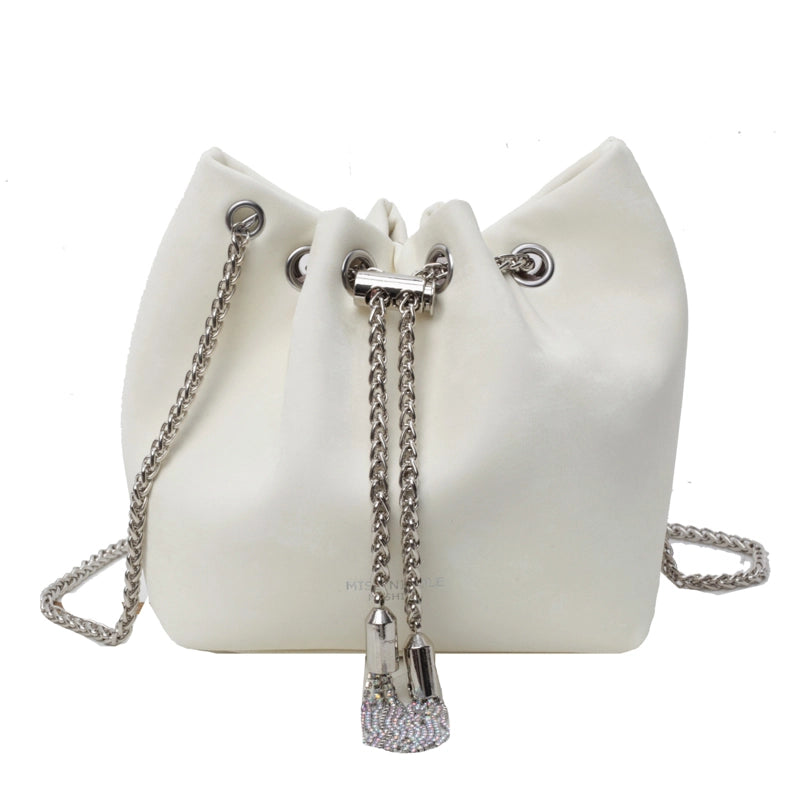 Women's Medium Pu Leather Solid Color Classic Style Streetwear String Crossbody Bag