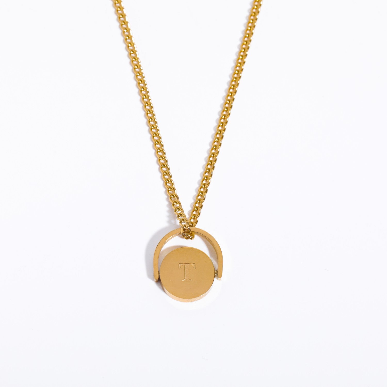 Letter Text Number Titanium Steel Oil Dripping Necklaces
