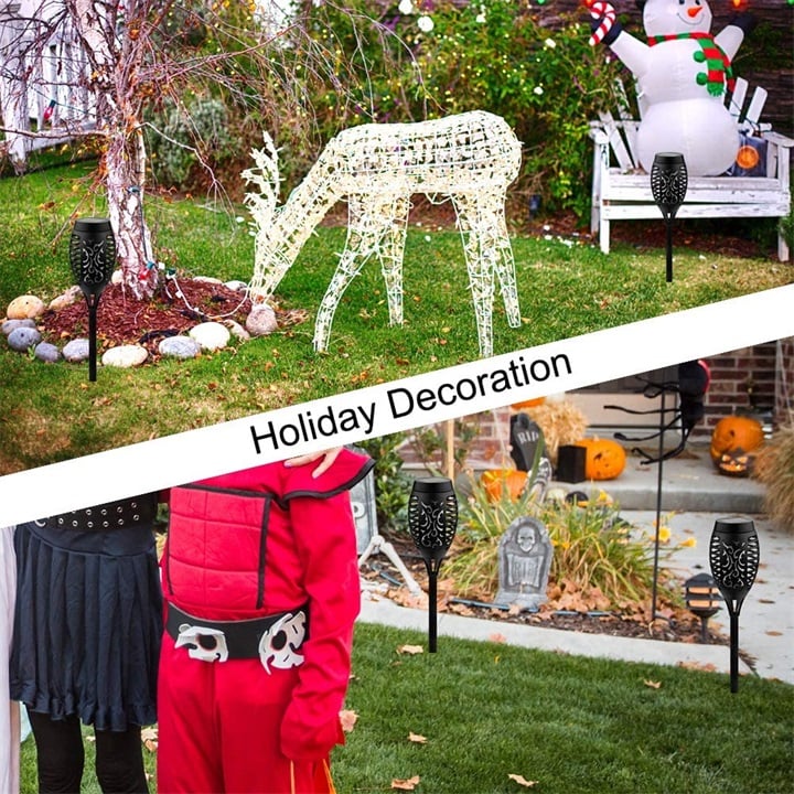 🔥Christmas Sale 60%Off- Solar LED Flame Lights Outdoors