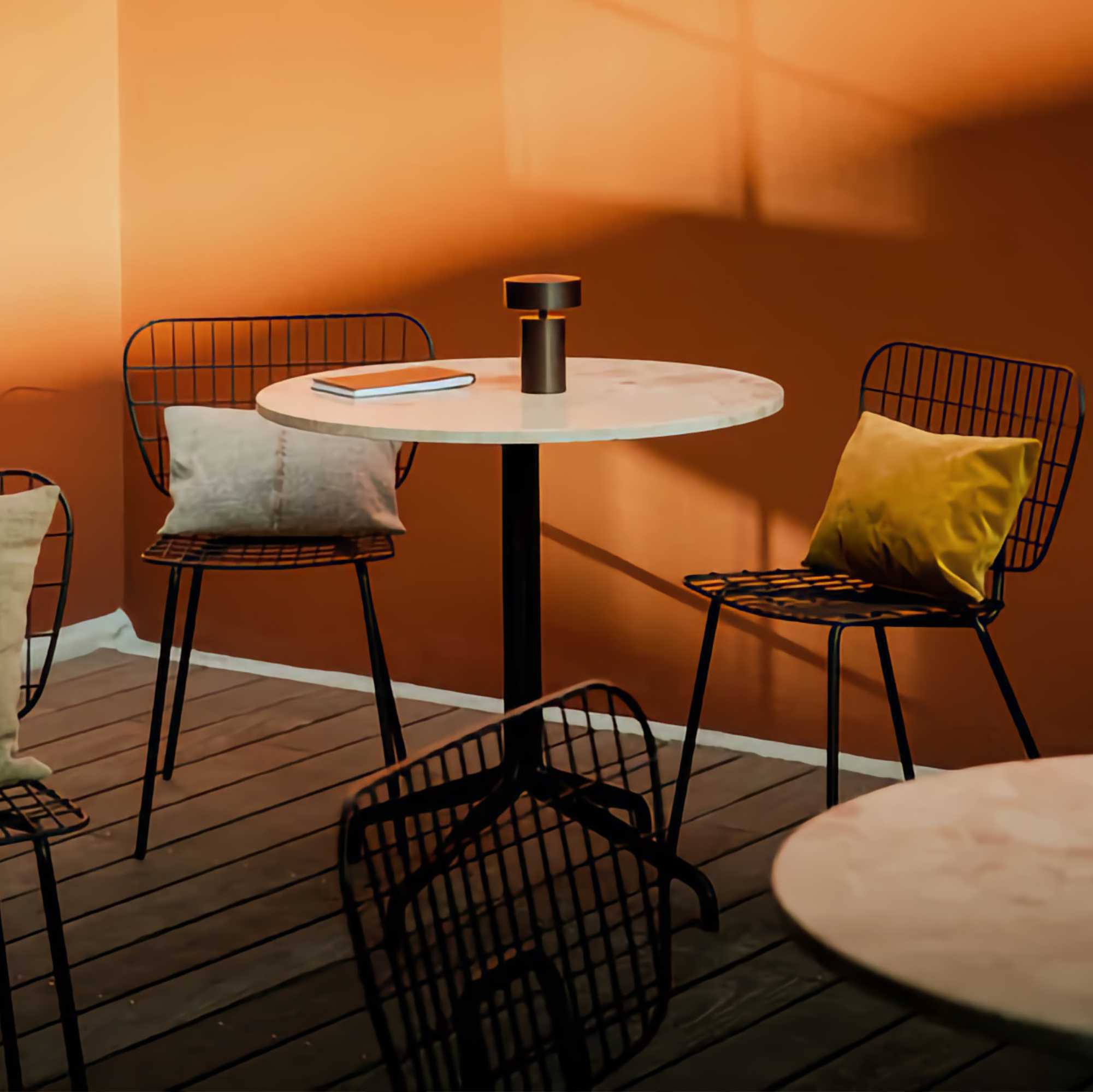 Audo Copenhagen Column table round with star base ?80 & Afteroom Dining Chair Combo
