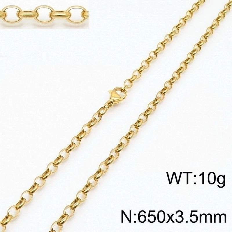 Fashion Geometric Titanium Steel 18K Gold Plated Bracelets In Bulk