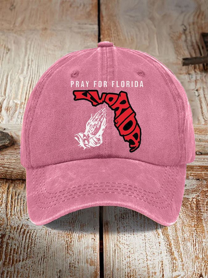 'Pray for Florida' print hat