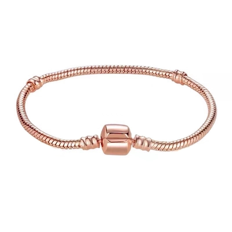 1 Piece Fashion Round Heart Shape Copper Plating Bracelets
