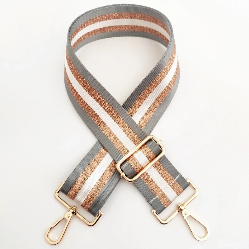 New Gold Line Wide Shoulder Women's Bag Accessories Strap Single Shoulder