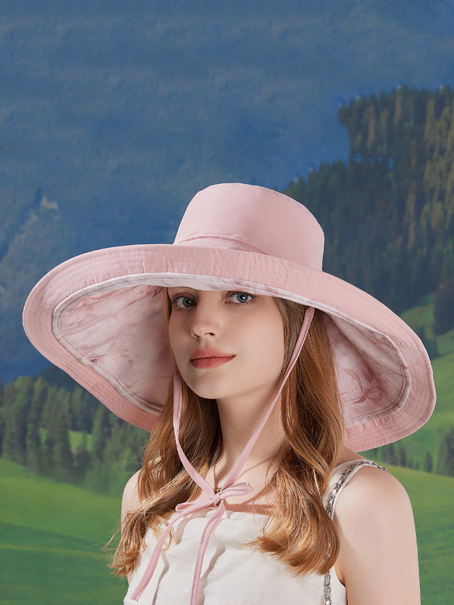 Women Summer Casual Dual-side Wearing Sunproof Hat