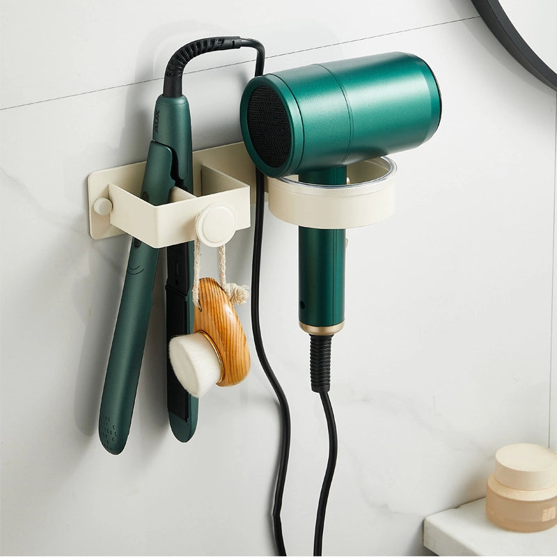 Minimalist Solid Color Aluminium Alloy Hair Dryer Rack