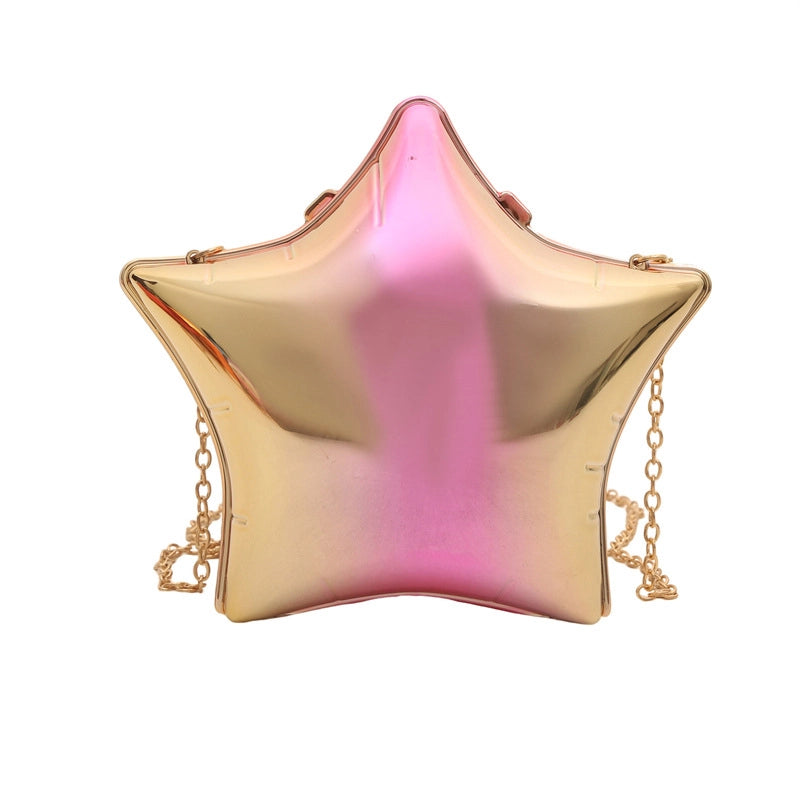Women's Small Arylic Solid Color Elegant Pentagram Lock Clasp Square Bag