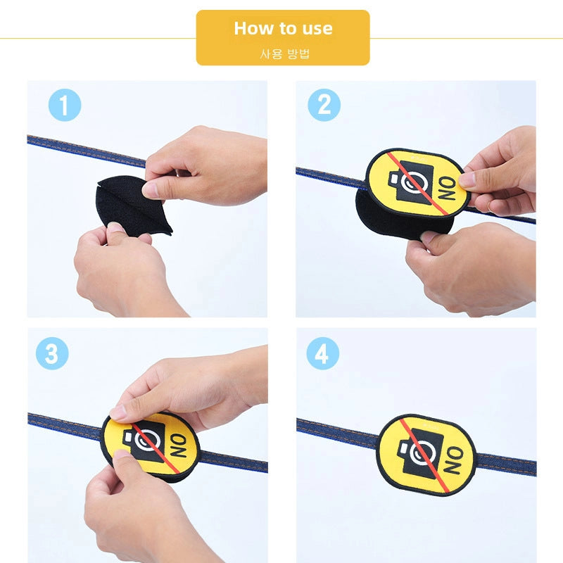 Pet Cat And Dog Social Logo Sticker Traction Rope Reminder Social Warning Board Personality Traction Rope