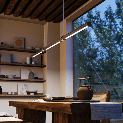 Halden | Wooden Finish Pendant Light