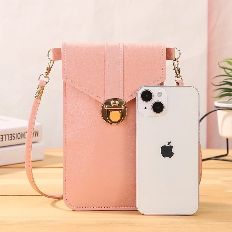 Women's Medium Pvc Solid Color Fashion Square Hook Loop Crossbody Bag