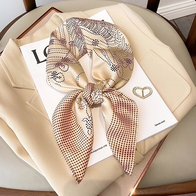 Women's Fashion Printing Satin Silk Scarves