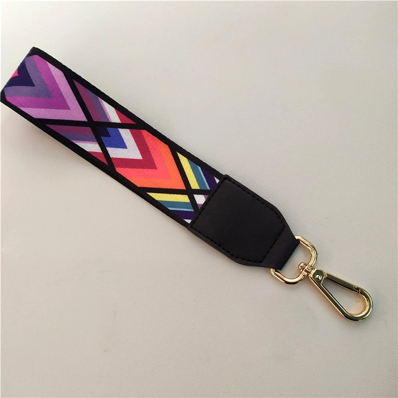 New Color Ethnic Style Hand Strap Wrist Strap Key Ring Keychain Decorative Band Accessory Strap Short Hand Bag