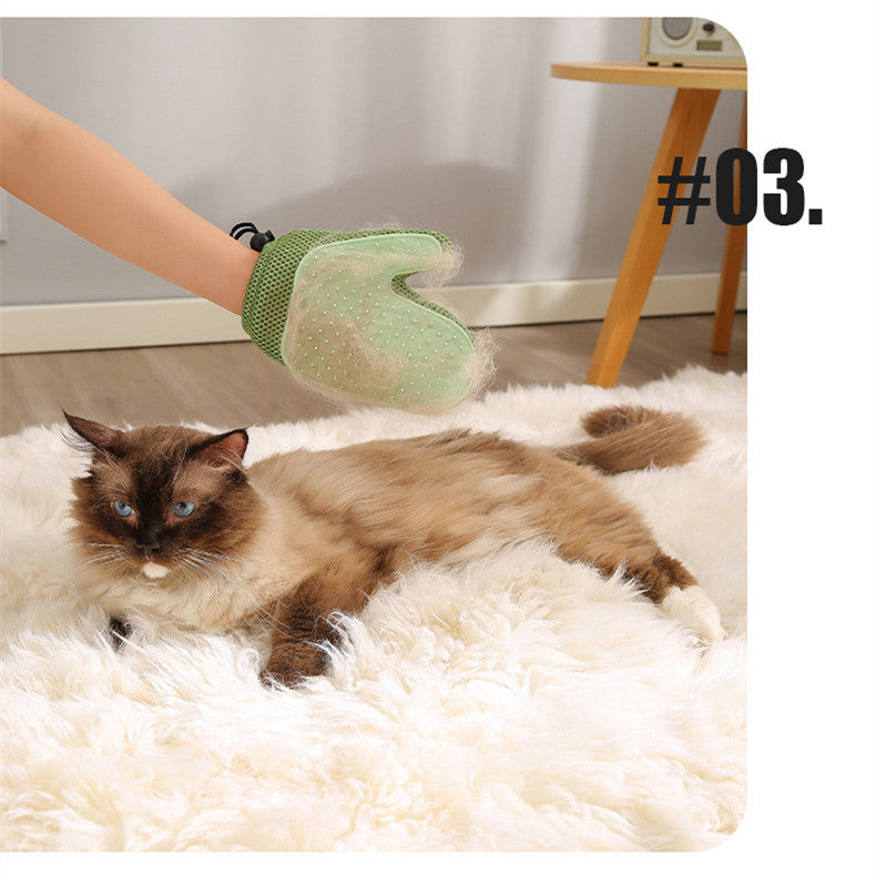 GroomEase 2-in-1 Pet Hair Removal & Grooming Gloves