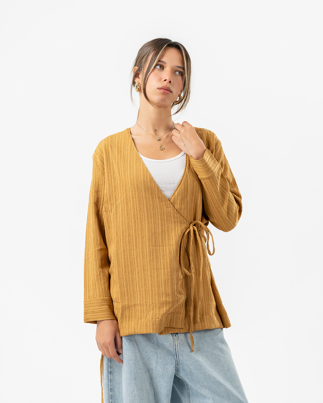Women Crinkled Cardigan