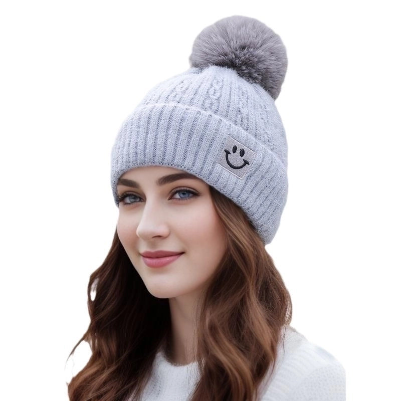 Women's Elegant Solid Color Eaveless Wool Cap