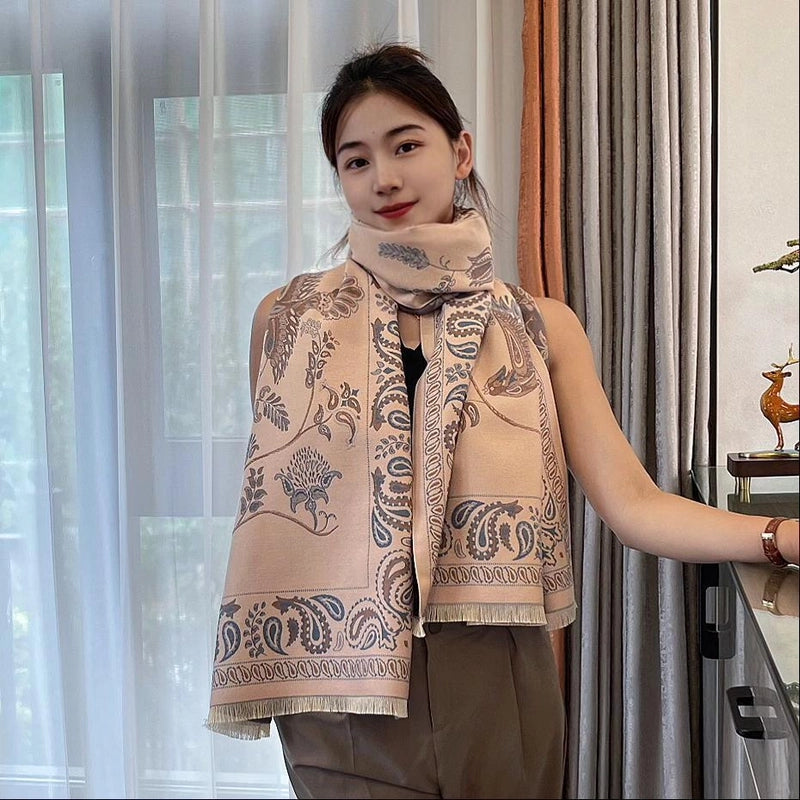 Bluebird High Quality Cashmere Air Conditioning Shawl Summer Office Nap Blanket Sofa Blanket Warm Scarf Explosion Women