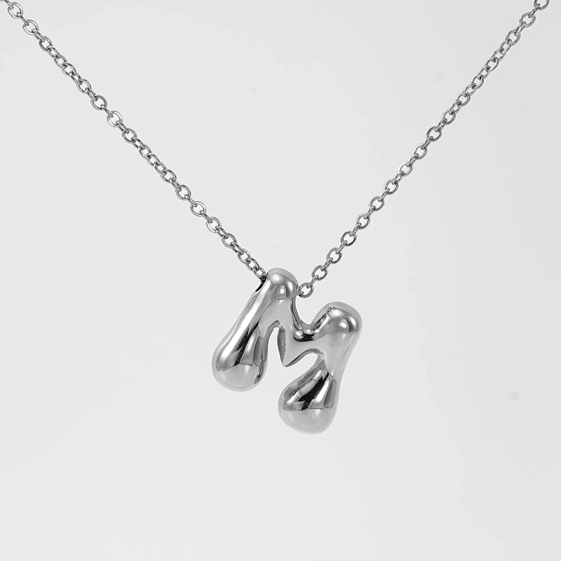 Basic Classic Style Letter 304 Stainless Steel 18K Gold Plated Plating Pendant Necklace