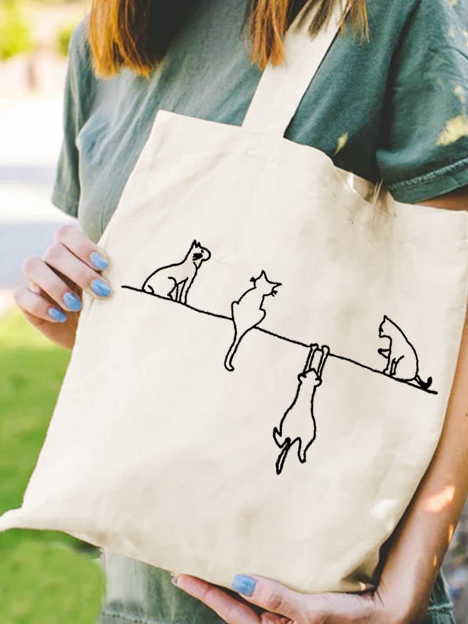 Funny Cats Canvas Bag