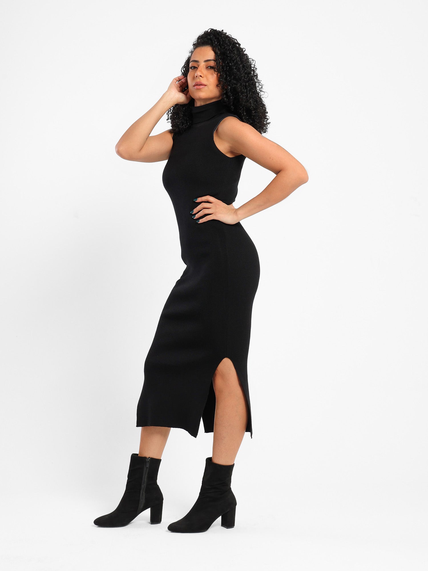 Solid Long Dress