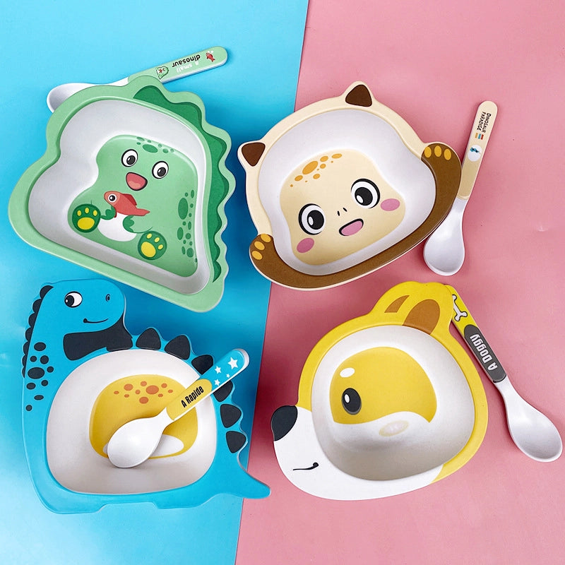 Cute Animal Bamboo Fibre Tableware 1 Piece