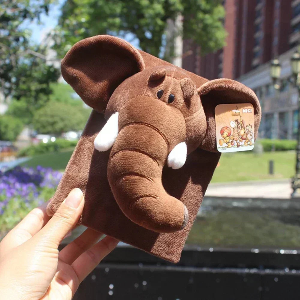 100 Pages 3D Cartoon Plush Animal Photo Album Slip in Case for Baby Groth Memory Fotos Photocards Collect Books Creative Gifts