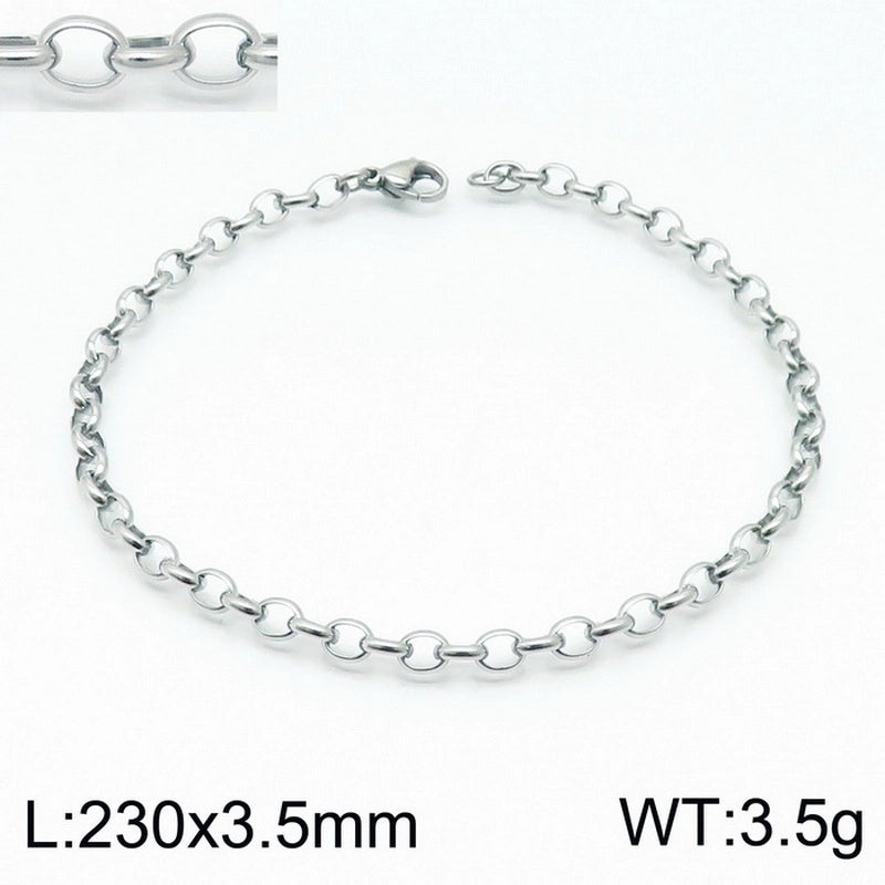 Fashion Geometric Titanium Steel 18K Gold Plated Bracelets In Bulk