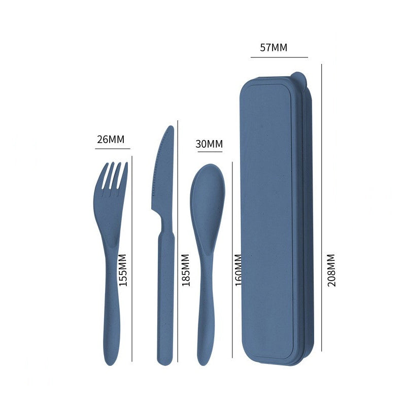 Casual Solid Color Wheat Straw Tableware 1 Set