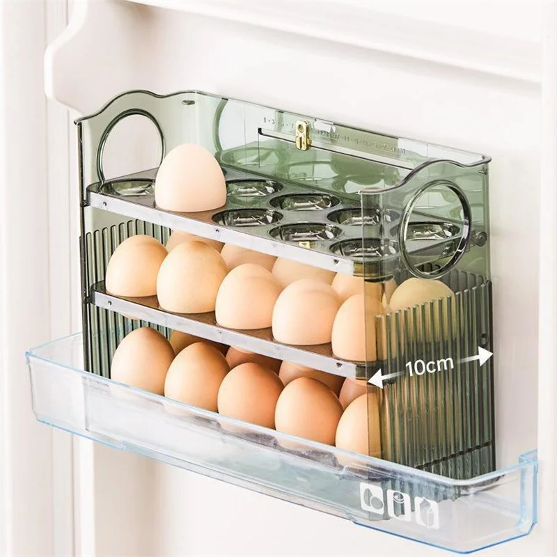 30 GRIDS EGG STORAGE BOX LARGE CAPACITY TRANSPARENT EGG CONTAINER