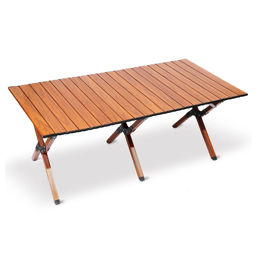 4ft Portable Picnic Table Foldable .47 Camping Tables That Fold Up Lightweight  .Roll Up Camp Table Folding