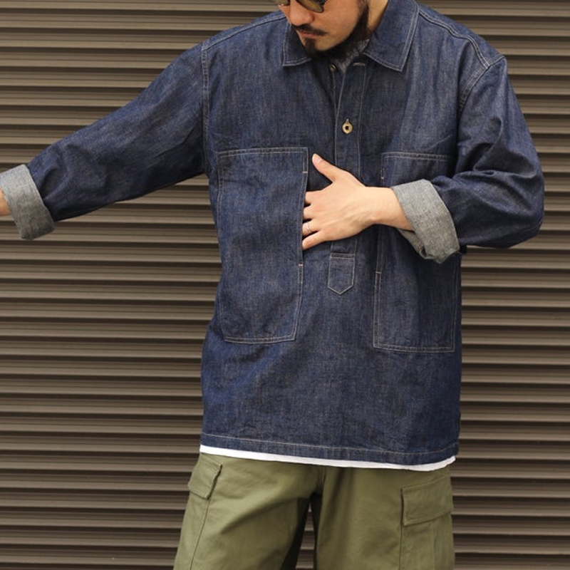 US ARMY 10.5 oz Denim Pullover Shirt