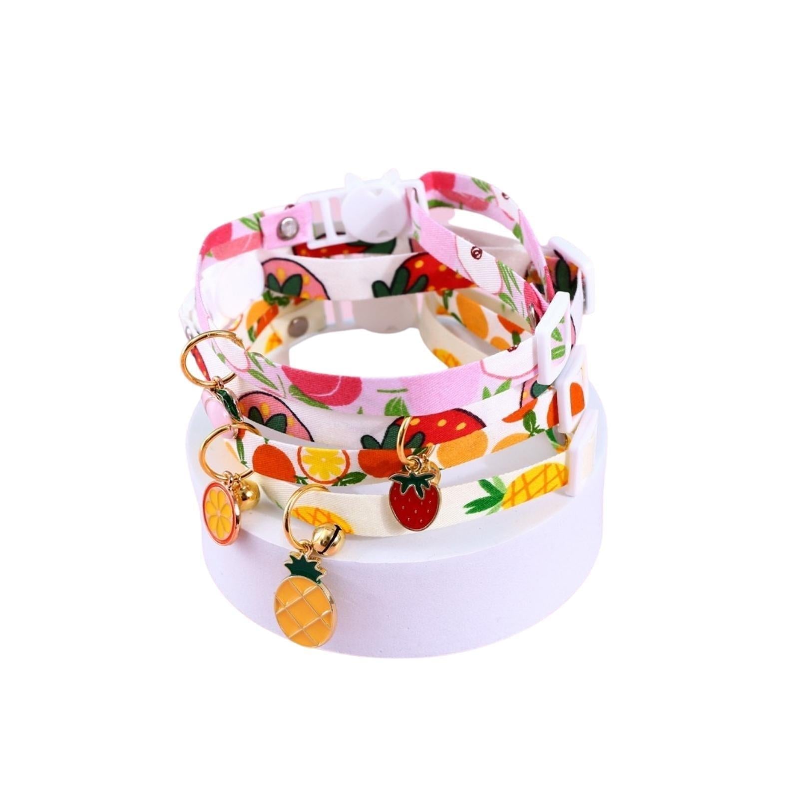 Fruit Series Pendant Style Adjustable Pet Collar