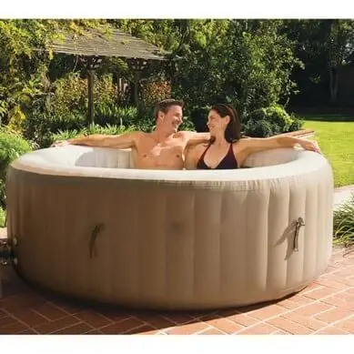 ⏰Last Day Sale $29.95💥Coleman Inflatable Spa Hot Tub with Heated Water System and 140 Bubble Jets🛀| Fits Up to 4 People