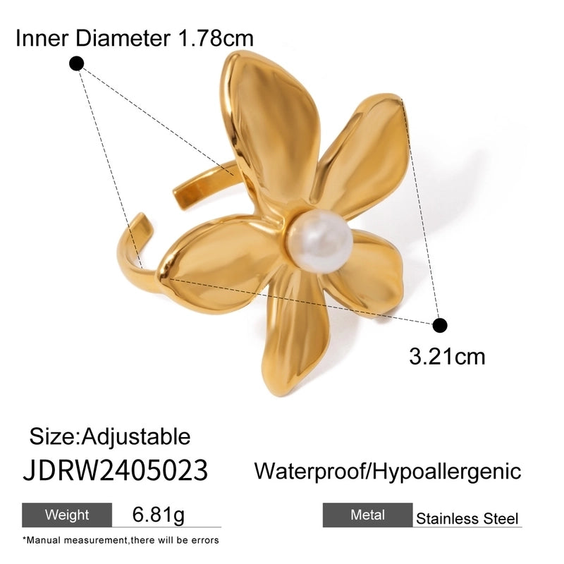 Minimalist Classic Style Geometric 304 Stainless Steel Plating Open Rings